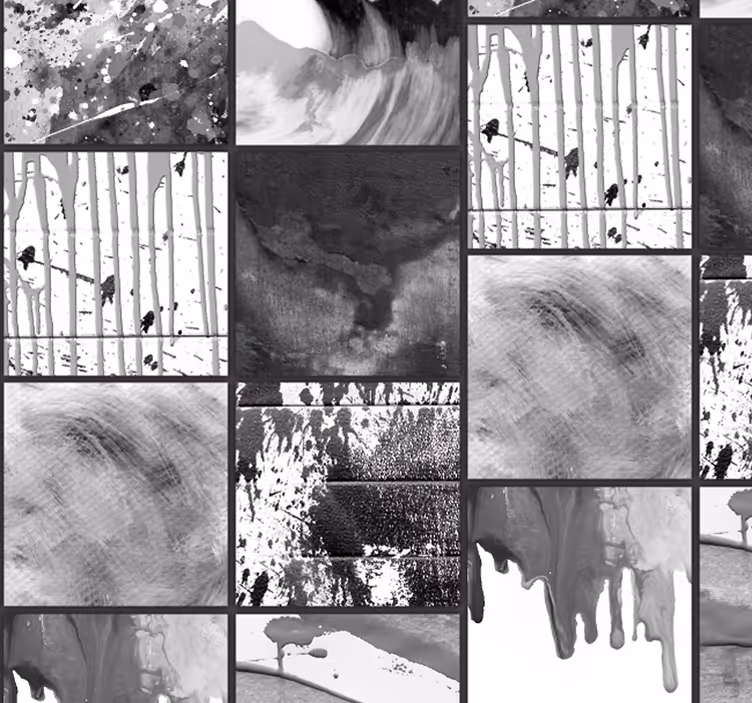 Carta da parati astratta fluidità monocromatica - TenStickers