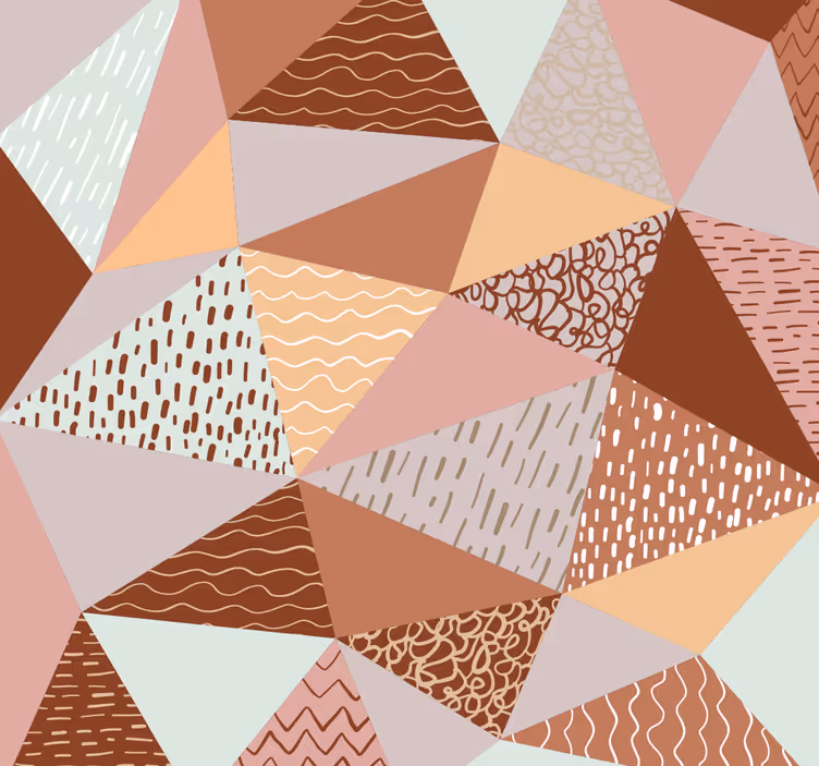 Carta da parati geometrica triangoli strutturati - TenStickers