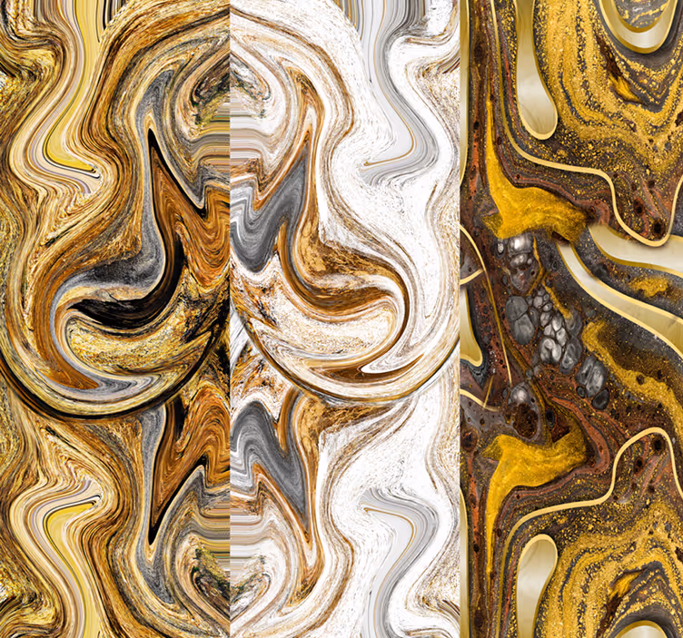 Carta da parati astratta vorticosa eleganza marmorizzata - TenStickers