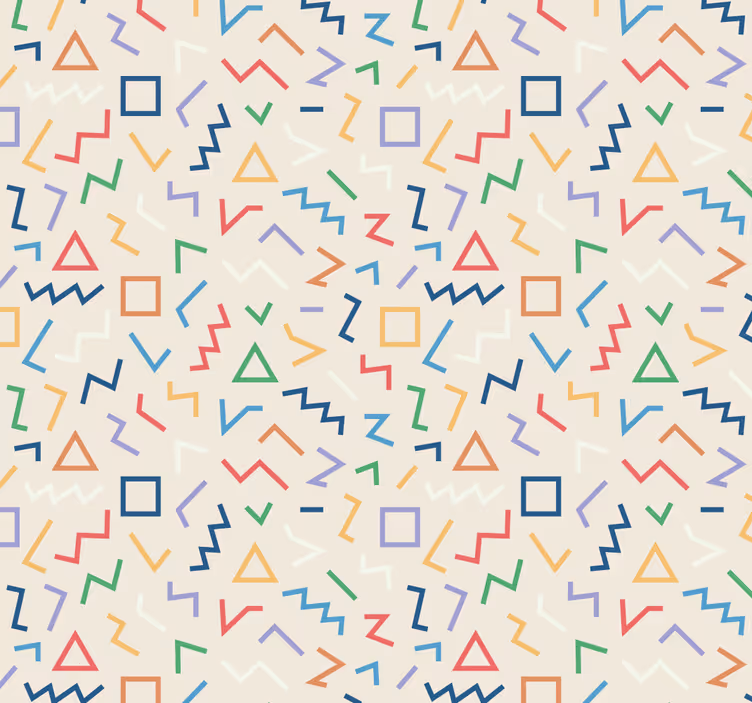 Carta da parati geometrica tonalità del motivo geometrico - TenStickers