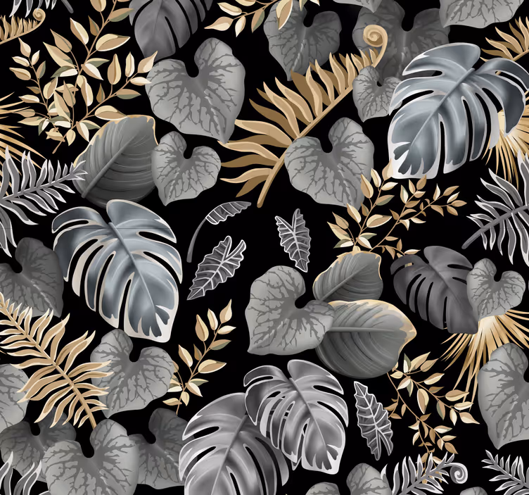 Carta da parati giungla Stile old fashion con alberi - TenStickers