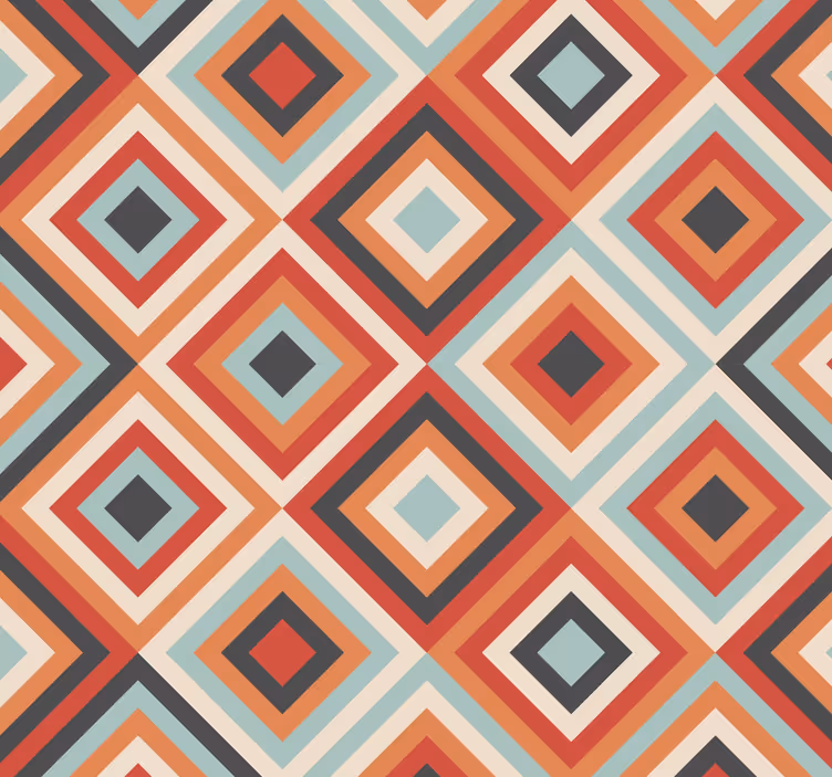 Carta da parati soggiorno modello tribale boho - TenStickers