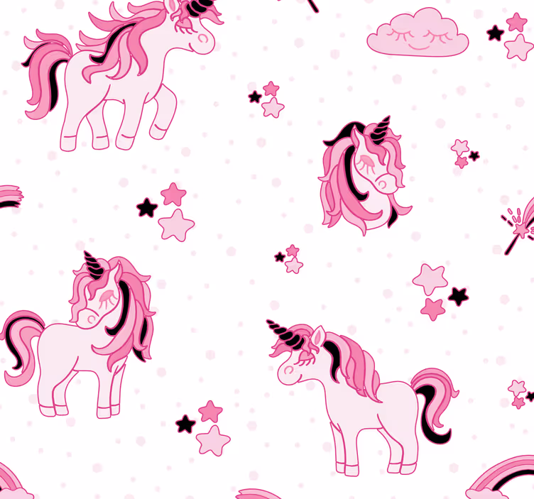 Carta da parati con unicorni - TenStickers
