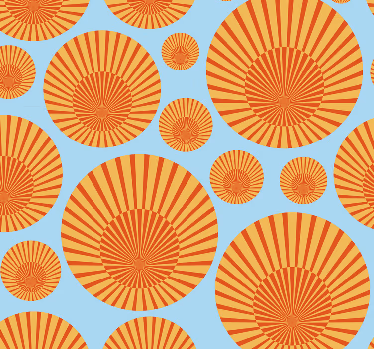 Carta da parati con sole stile minimal - TenStickers