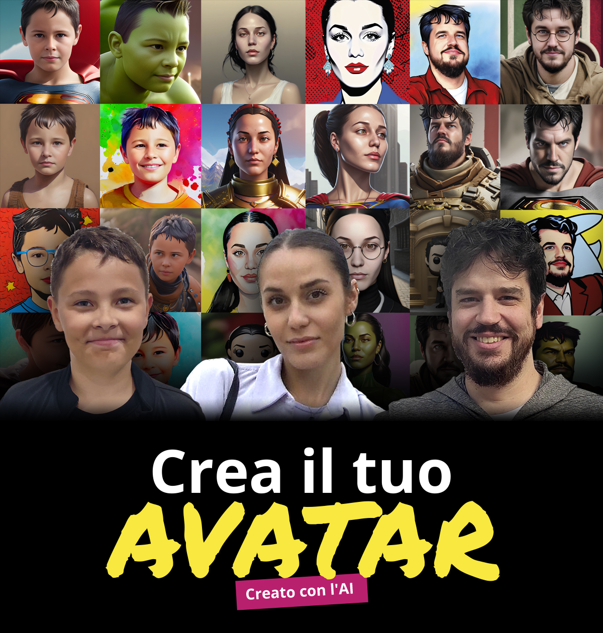 Crea il tuo avatar