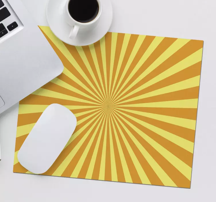 Tappetino mouse originale Tramonto astratto con toni arancioni - TenStickers