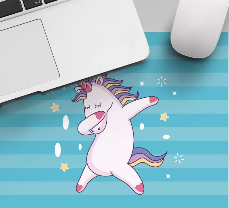 Tappetino mouse anime unicorno danzerino - TenStickers