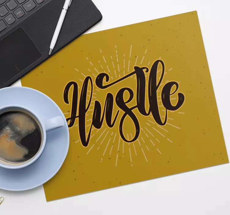 Tappetino mouse con frase citazione motivazionale - TenStickers