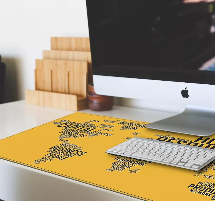 Tappetino mouse con frase mappa di intuizioni aziendali - TenStickers