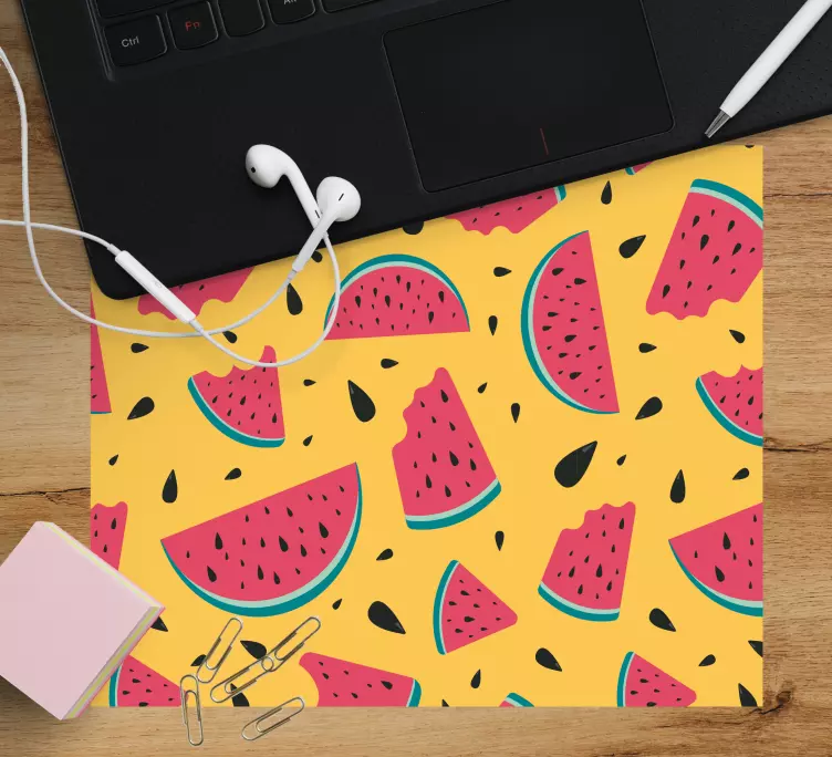 Tappetino mouse con motivi e texture a fette di frutta - TenStickers