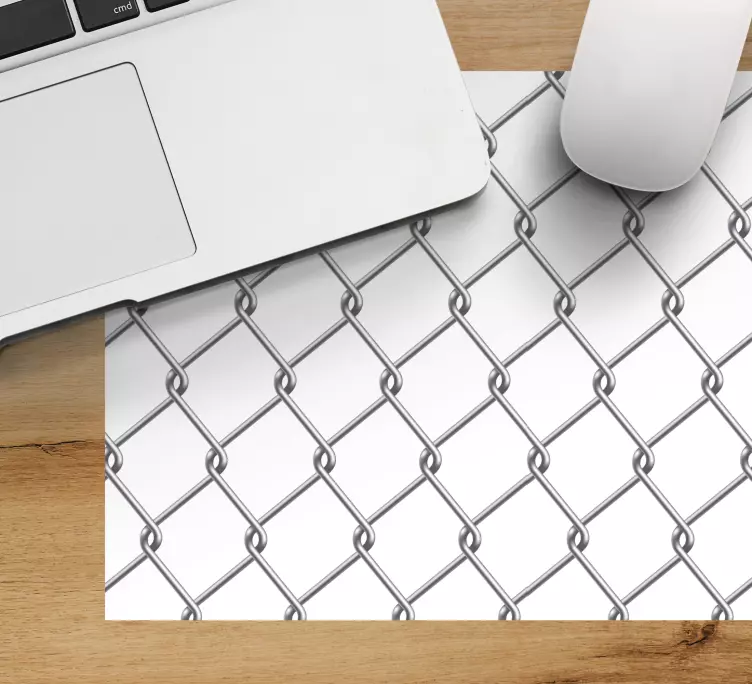Tappetino mouse con motivi e texture a maglie chain link - TenStickers