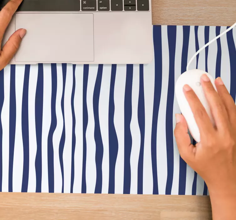 Tappetino mouse con motivi e texture a righe ondulate - TenStickers
