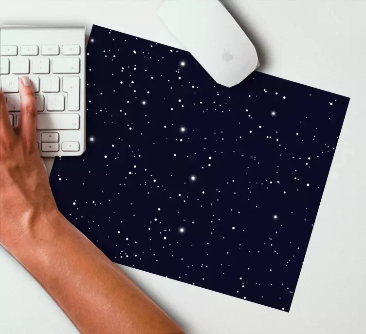 Tappetino mouse con motivi e texture campo stellare cosmico - TenStickers