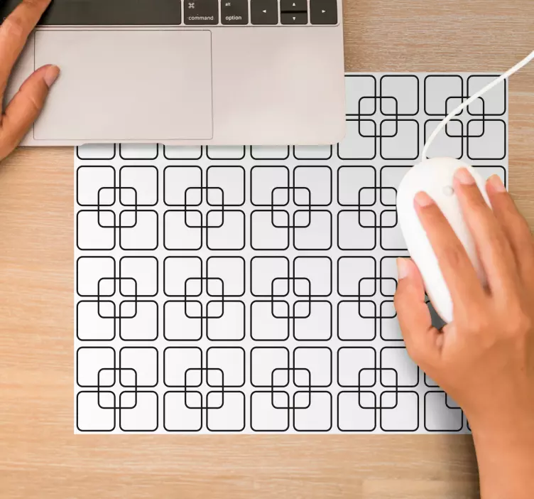 Tappetino mouse con motivi e texture composizione geometrica - TenStickers