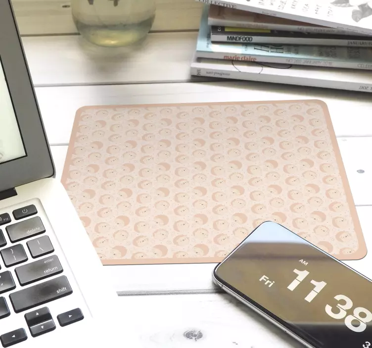 Tappetino mouse con motivi e texture facce carine - TenStickers