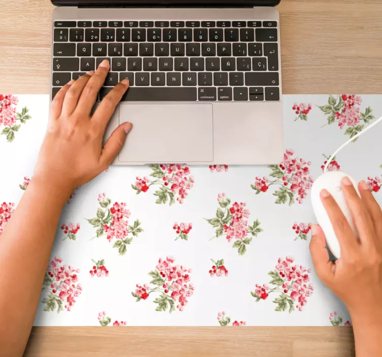 Tappetino mouse con motivi e texture finitura botanica - TenStickers