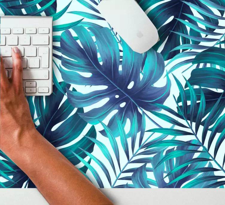 Tappetino mouse con motivi e texture foglia tropicale - TenStickers