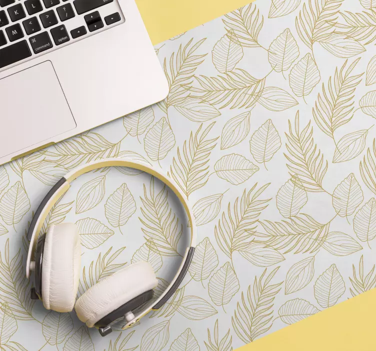 Tappetino mouse con motivi e texture foglie - TenStickers