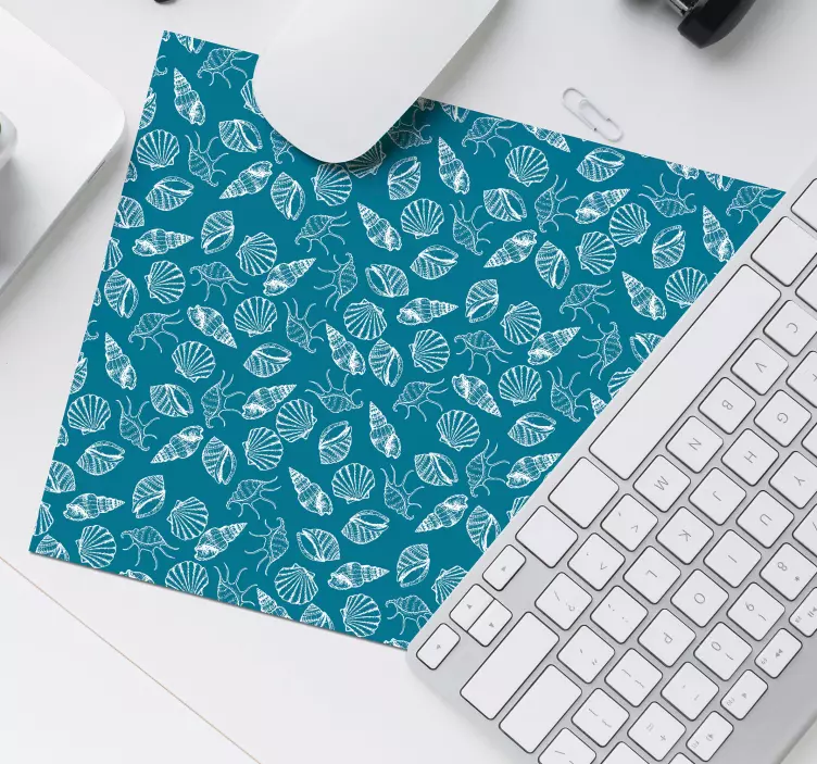 Tappetino mouse con motivi e texture foglie marine - TenStickers