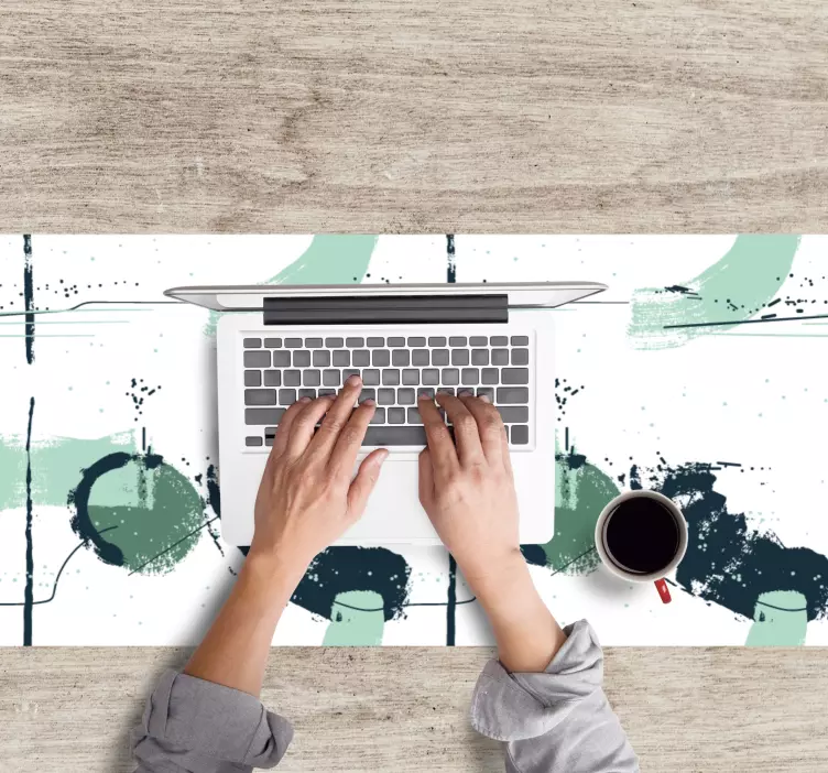 Tappetino mouse con motivi e texture forme astratte - TenStickers