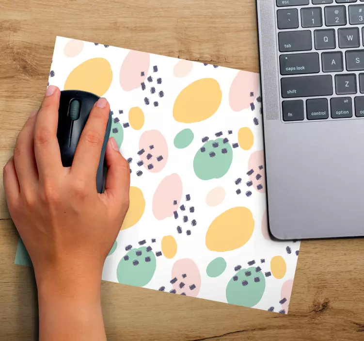 Tappetino mouse con motivi e texture forme astratte vivaci - TenStickers