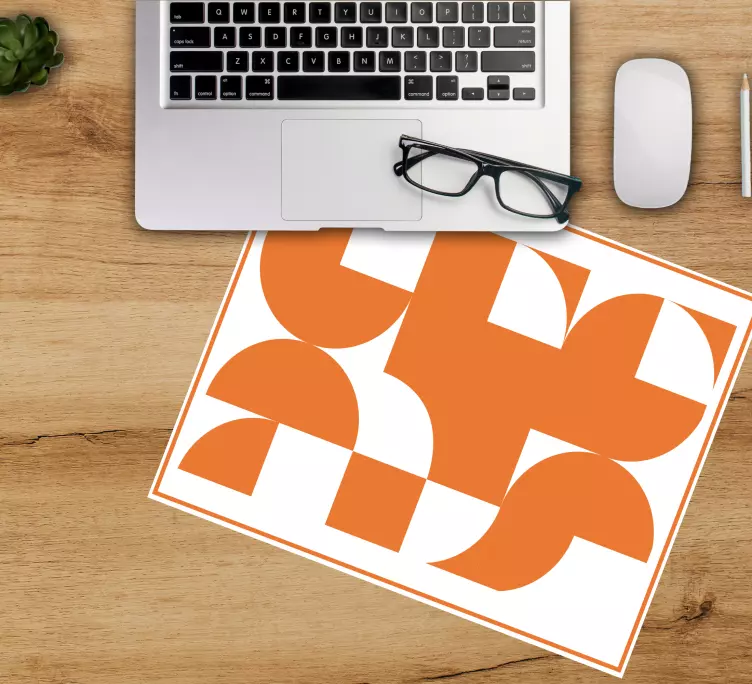 Tappetino mouse con motivi e texture layout geometrico - TenStickers