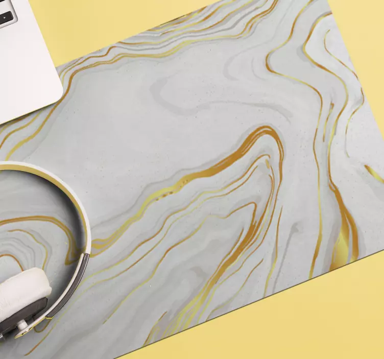 Tappetino mouse con motivi e texture marmo elegante - TenStickers