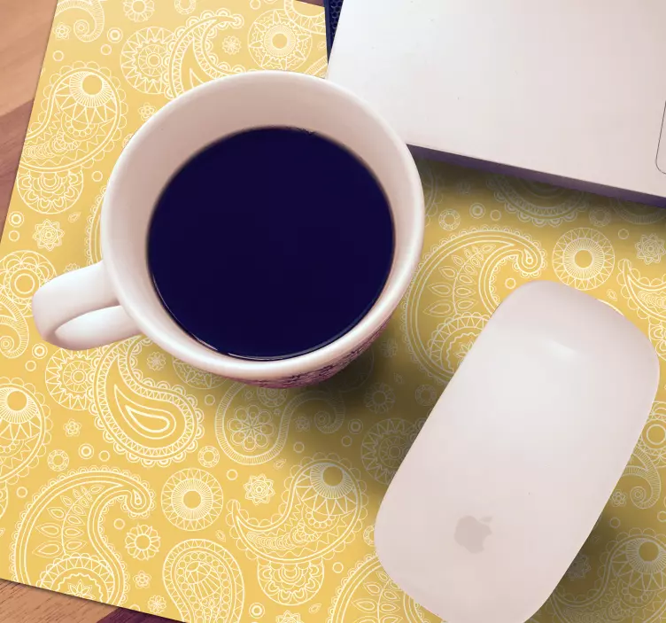 Tappetino mouse con motivi e texture motivo paisley - TenStickers