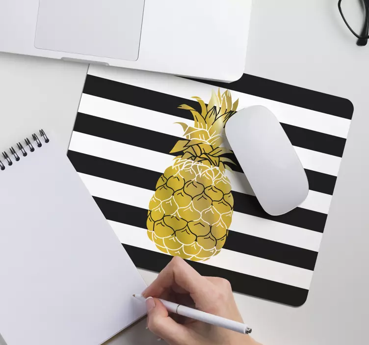Tappetino mouse con motivi e texture righe ananas - TenStickers