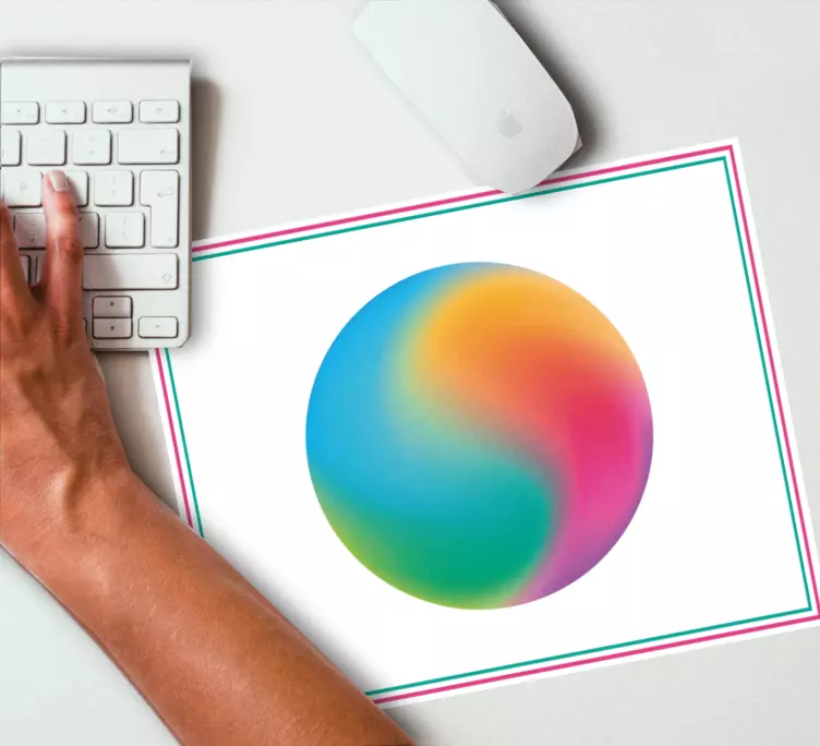 Tappetino mouse con motivi e texture sfere colorate - TenStickers