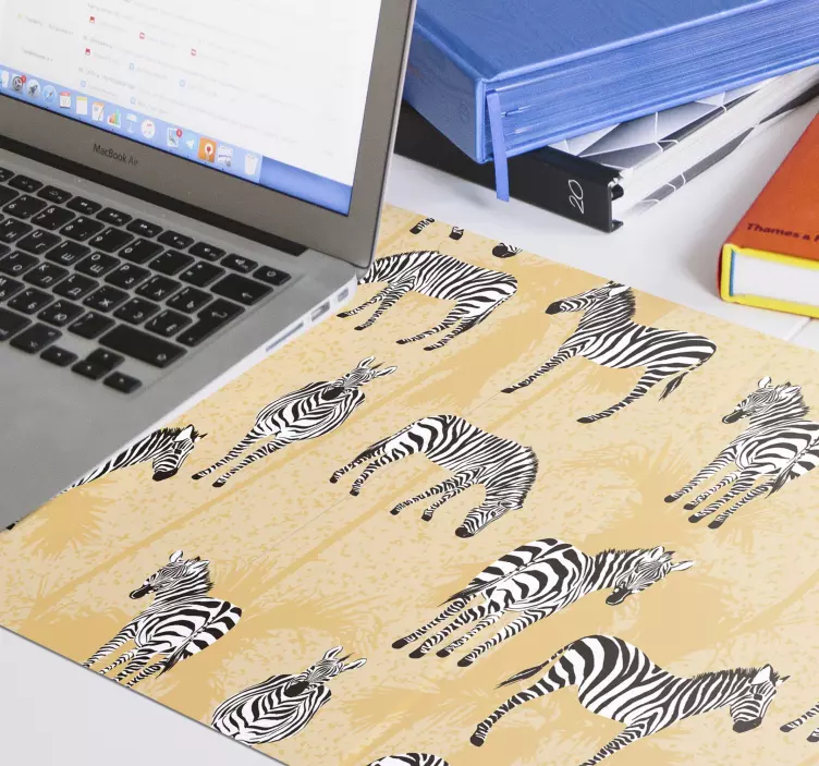 Tappetino mouse con motivi e texture stampa zebra - TenStickers