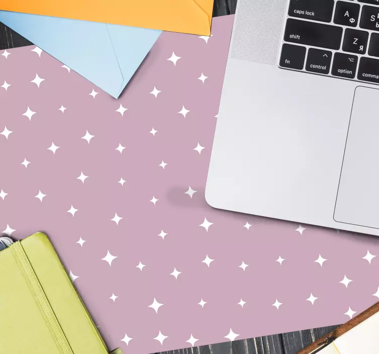 Tappetino mouse con motivi e texture stelle scintillanti - TenStickers