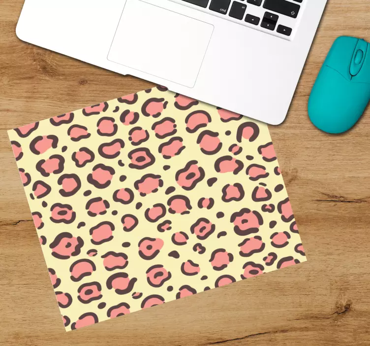 Tappetino mouse con motivi e texture stile leopardato - TenStickers