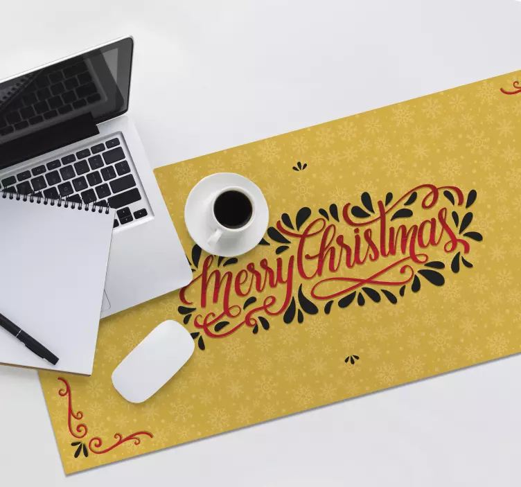 Tappetino mouse di natale accento tipografico festivo - TenStickers
