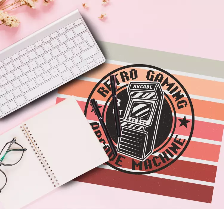 Tappetino mouse gaming macchina arcade retro - TenStickers