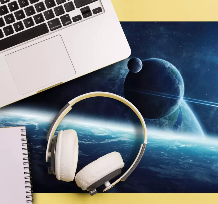 Tappetino mouse gaming paesaggio orbitale celestiale - TenStickers