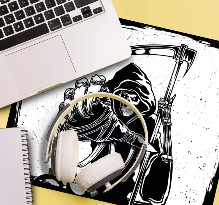 Tappetino mouse gaming personaggio grim reaper - TenStickers