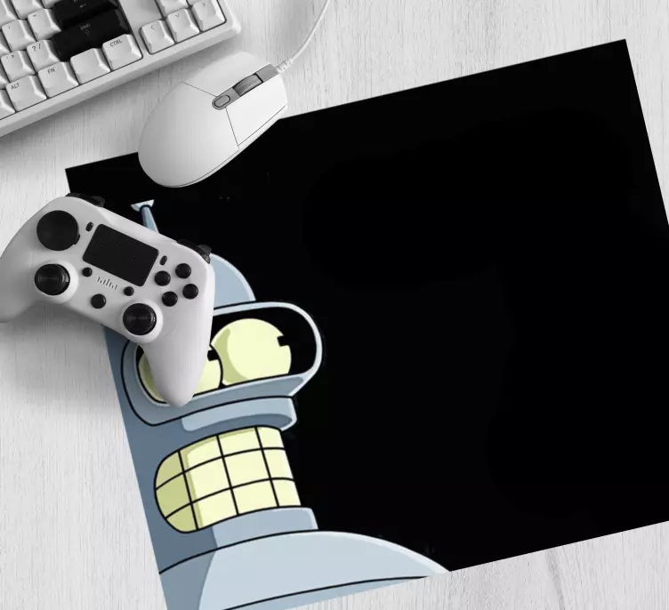 Tappetino mouse gaming ritratto di personaggio robot - TenStickers