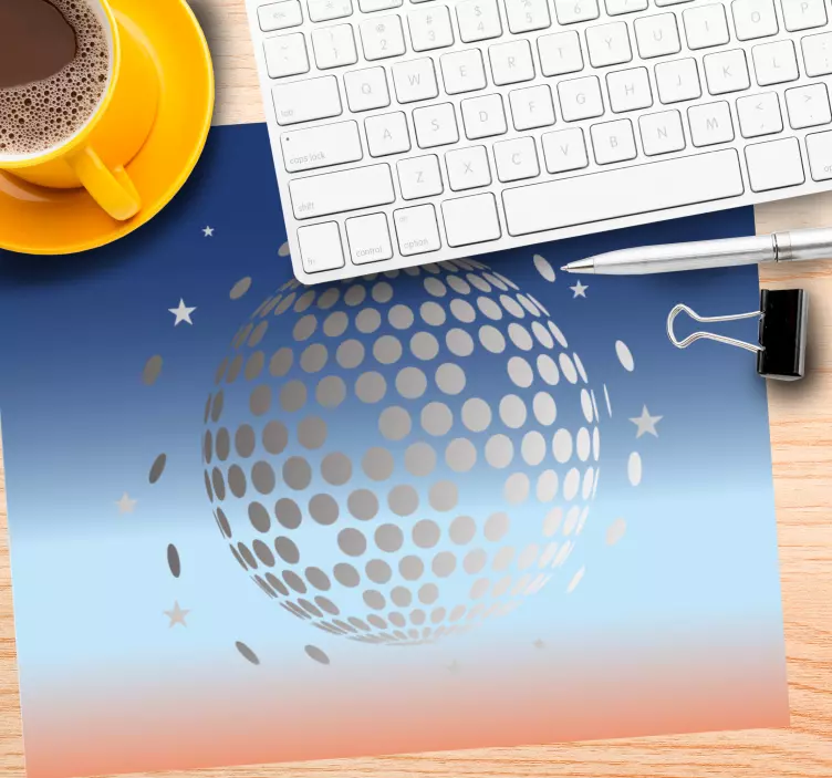 Tappetino mouse gaming sfera celeste stilizzata - TenStickers