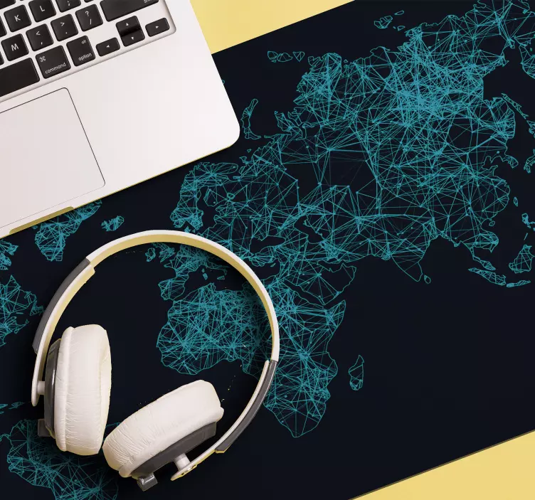 Tappetino mouse mappamondo - TenStickers