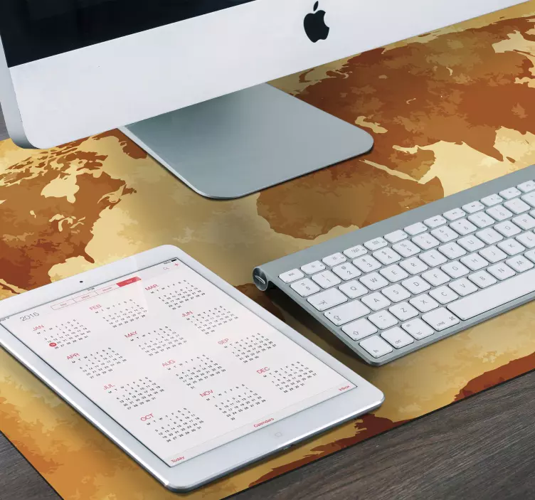 Tappetino mouse mappamondo mappa del mondo retro - TenStickers