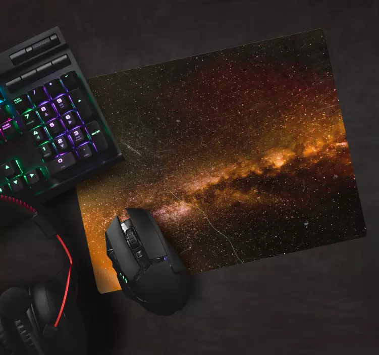 Tappetino mouse mappamondo motivo galassia cosmica - TenStickers