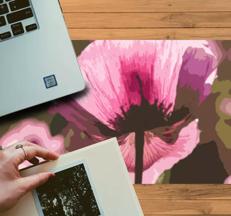 Tappetino mouse originale arte astratta floreale - TenStickers