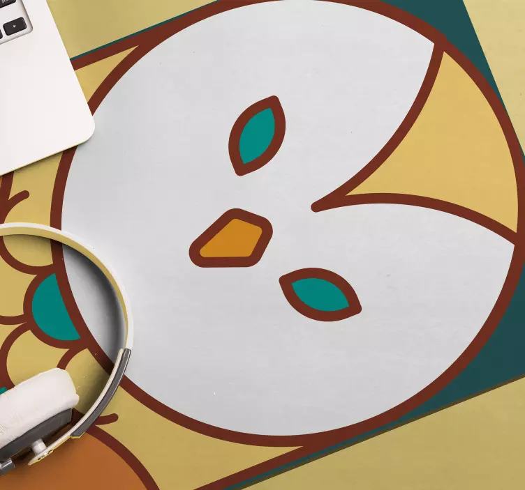 Tappetino mouse originale arte di gufo fantasioso - TenStickers