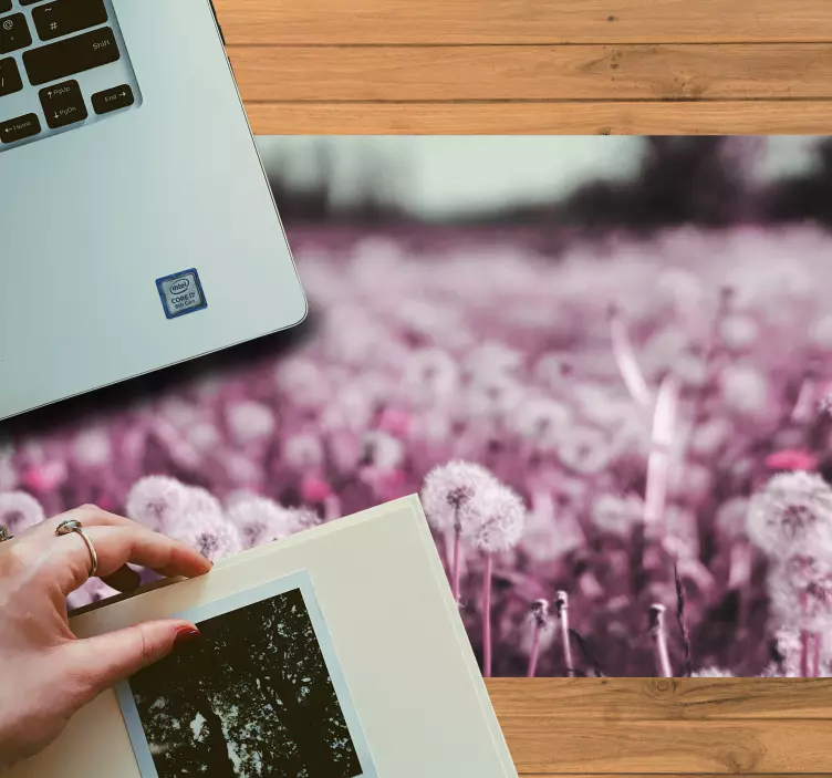 Tappetino mouse originale campo di dente di leone - TenStickers