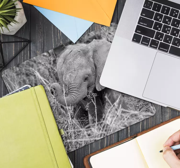 Tappetino mouse originale elefantino carino - TenStickers