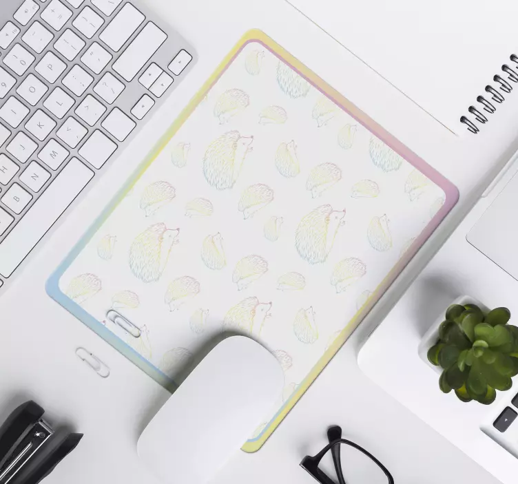 Tappetino mouse originale illustrazione riccio carino - TenStickers