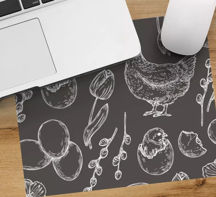 Tappetino mouse originale motivo animali fattoria - TenStickers