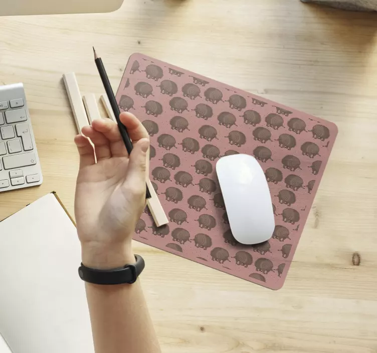 Tappetino mouse originale motivo riccio carino - TenStickers