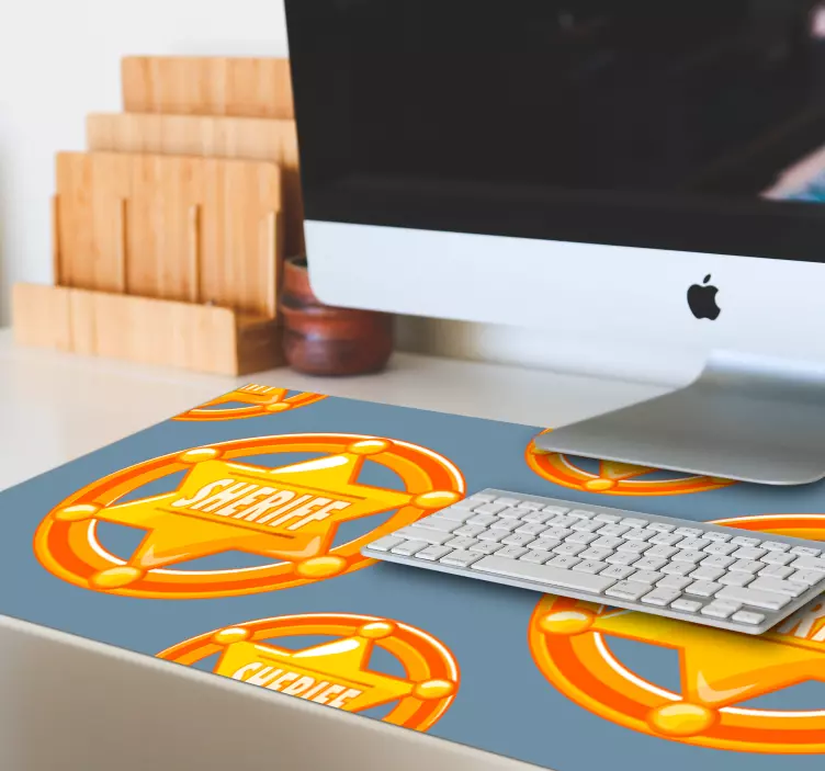 Tappetino mouse originale motivo stella sceriffo - TenStickers